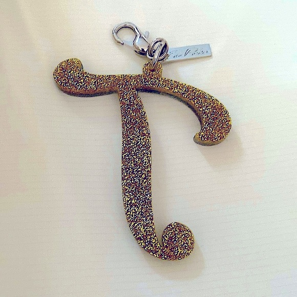 Edie Parker Keychain/Bag Charm, Alphabet Letter “T” - Picture 1 of 6